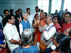 
      
      Jaishankar receives 21 pilgrims rescued from Nepal floods
      
      