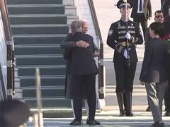 
      
      Uzbekistan President receives PM Modi at Tashkent airport  
      
      