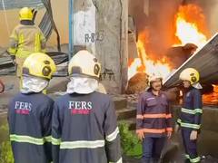 
      
      Fire breaks out at sponge manufacturing company in Navi Mumbai
      
      