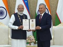 
      
      PM Modi receives Uzbekistan’s supreme state award
      
      