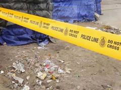 
      
      Four armed men killed in a gunfight
      
      