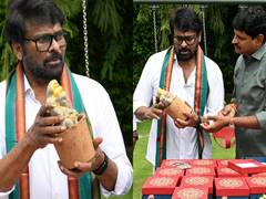 
      
      Chiranjeevi unveils ‘Seed Ganesha’
      
      