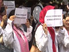 
      
      &K: Govt medical college MBBS interns protest
      
      