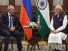 
      
      PM Modi holds bilateral with Armenian PM Nikol Pashinyan
      
      