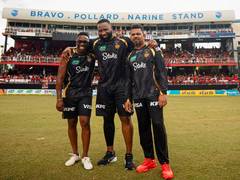 Queen's Park Oval stand named in honour of legends Sunil Narine, Dwayne Bravo and Kieron Pollard