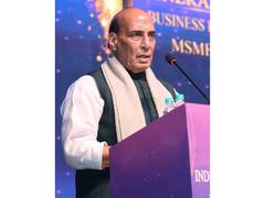 
      
      Invest in R&D while fostering partnership: Rajnath Singh
      
      