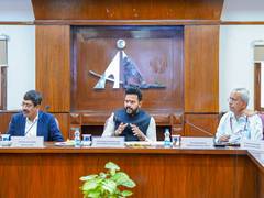 
      
      Civil Aviation Minister Ram Mohan Naidu chairs High Level meet
      
      