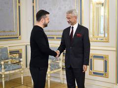 
      
      Jaishankar meets Ukrainian President Volodymyr Zelenskyy in Kyiv
      
      
