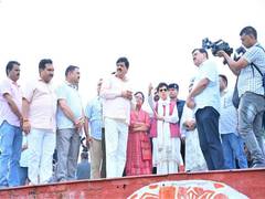 
      
      Kumari Selja interacts with party leaders ahead of 