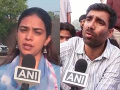 
      
      ABVP, NSUI protest over Satya Niketan building collapse
      
      