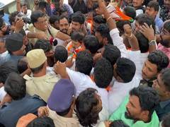 
      
      BJP's Ramchander Rao detained during protest in Telangana
      
      