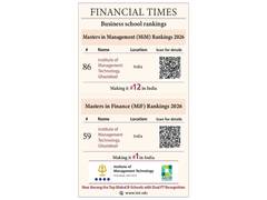 
      
      IMT Ghaziabad Re-enters FT Masters in Management Ranking at #86
      
      