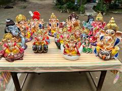 
      
      Central Jail Raipur inmates craft eco-friendly idols of Ganesh
      
      
