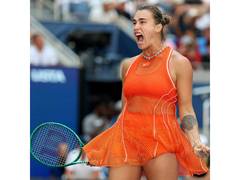 
      
      Sabalenka holds nerve against Noskova to book semifinal spot
      
      