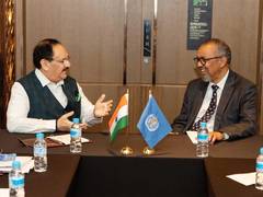 
      
      WHO chief Tedros meets JP Nadda, praises India's health gains
      
      
