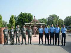 
      
      Armenian Armed Forces delegation visit IAF station
      
      