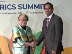 
      
      Philippines' Foreign Secretay in Delhi ahead of BRICS Summit
      
      