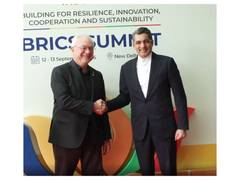 
      
      Uruguay FM Mario Lubetkin arrives in Delhi ahead of BRICS Summit
      
      