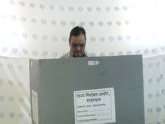 
      
      Rajasthan CM Bhajan Lal Sharma casts vote in Jagatpura
      
      