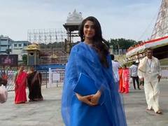 
      
      Actor Krithi Shetty offers prayers at Tirumala temple
      
      