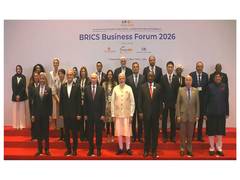 
      
      PM Modi joins BRICS leaders for Business Forum 2026 family photo
      
      