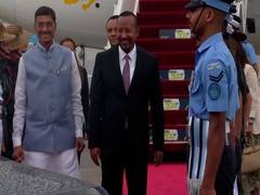 
      
      MoS Defence Sanjay Seth receives Ethiopian PM Aviy Ahmed Ali
      
      