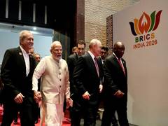 
      
      BRICS hand-in-hand: PM Modi, Putin, Pezeshkian walk together
      
      
