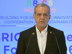 
      
      Pezeshkian calls for wider use of national currencies in BRICS 
      
      