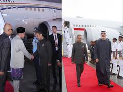 
      
      Abu Dhabi Crown Prince, Malaysian PM arrives in India for BRICS
      
      