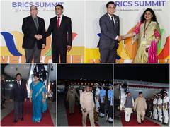 
      
      Several heads of states arrive in New Delhi for BRICS summit
      
      