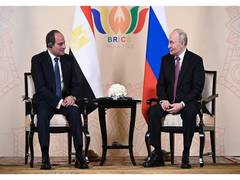 
      
      Putin meets Egypt President El-Sisi on sidelines of BRICS Summit
      
      