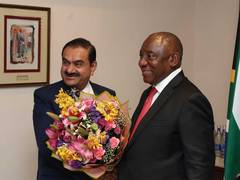 
      
      South African President meets Gautam Adani on sidelines of BRICS
      
      