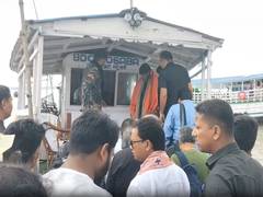 
      
      Actor-politician Mithun Chakraborty arrives in Sundarbans
      
      