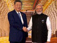 BRICS Summit 2026: PM Modi welcomes Chinese President Xi Jinping at Bharat Mandapam