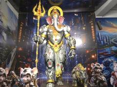 
      
      Hyderabad: Viksit Bharat 2047-themed Ganesh idol installed
      
      