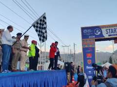 
      
      LG VK Saxena flags off Ladakh Marathon 2026
      
      