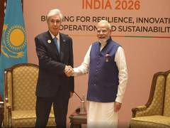 
      
      PM Modi holds bilateral meeting with Kazakhstan President
      
      