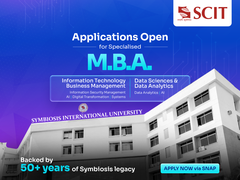 
      
      SCIT Opens Applications for 2026–28 M.B.A. in ITBM & DSDA 
      
      