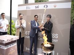 
      
      Ceremonial torch handed to Sindarov ahead of Chess Olympiad 2026
      
      
