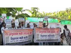 Job aspirants, ASHA worker protest at UP Dy CM residence