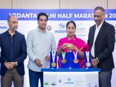 
      
      Delhi CM unveils Vedanta Delhi Half Marathon Finisher’s Medal
      
      