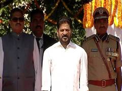 Telangana CM pays floral tributes at 'Praja Palana Dinotsavam' ce