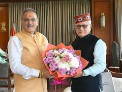Kavinder Gupta pays courtesy visit to Maharashtra Governor