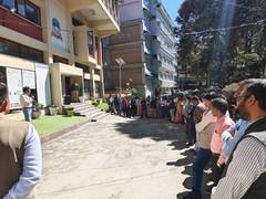 Himachal Pradesh University Teachers' Association continues protest over demands