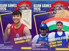 Mandaviya hails Roshibina, rowers for Asian Games medals