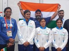 India women's compound archery team wins Asian Games gold