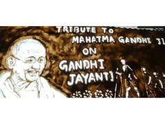 Puri Students Mark Gandhi Jayanti With Sand Art