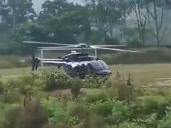 Helicopter Makes Emergency Landing in Rudraprayag Amid Bad Weather