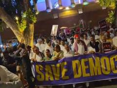 INDIA Bloc MPs March to President Over Election Commission Concerns