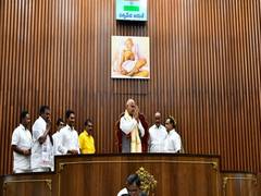 
      
      Ruling party, opposition lock horns in Andhra Assembly on...
      
      